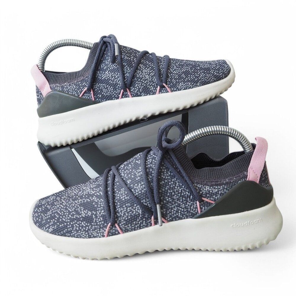 Adidas Ultimamotion 'Grey True Pink' Sock Sneakers F34534 Women's 7.5